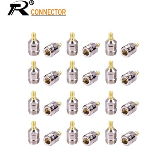 12pcs N Jack Female to SMA Female Jack Adapter Cooper Metal RF Conector n Connector for Antennas Broadcast Radio WiFi