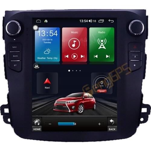 128G Android 10 Tesla Style Screen For Mitsubishi Outlander 2008 Car Multimedia Function Player GPS Radio Auto Stereo Head Unit