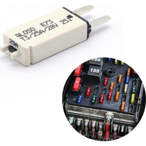 2 Pieces 15A+25A Manual Resettable Circuit Breaker 12/24V Car SUV Automotive Fuse