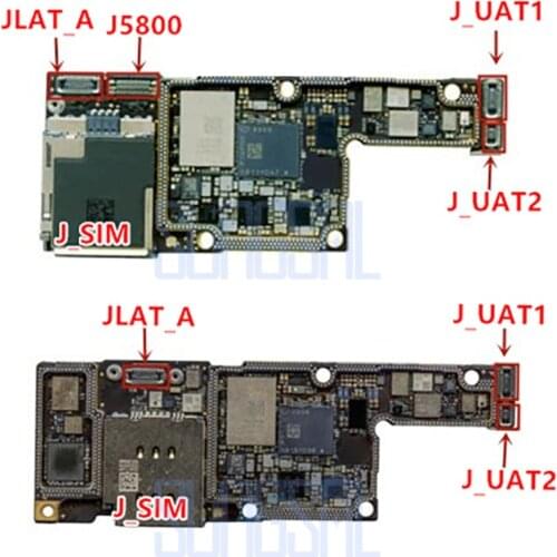 5pcs/lot 100% Original JLAT_A J_UAT1 J_UAT2 J_SIM J5800 FPC connector For iphone xs xs-max on board