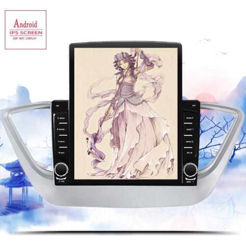 9.7 inch DSP 36 EQ Android 10.0 Car DVD gps for Hyundai Solaris Verna 2017 2018 2019 radio stereo multimedia player with maps