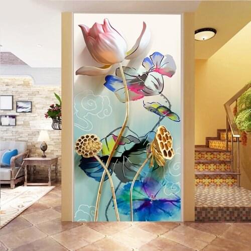 Full square diamond painting lotus flower patterns beads embroidery round stone diamond mosaic rhinestone paintings large size