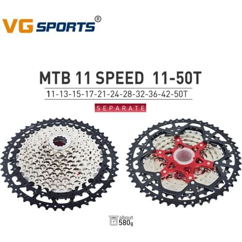 VG Sports Cassette Flywheel Mountain Bike 9 11 Speed Freewheel Split Structure 11-50T 11-46T Bike Free wheel Bracket Cassette