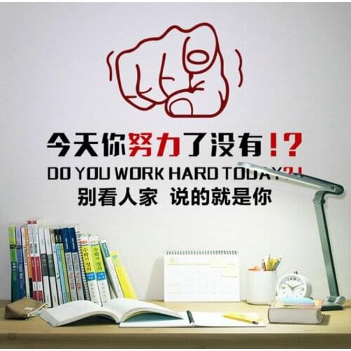 Fist Chinese Wenzhi Lizhi wall stickers home office bedroom decoration stickers