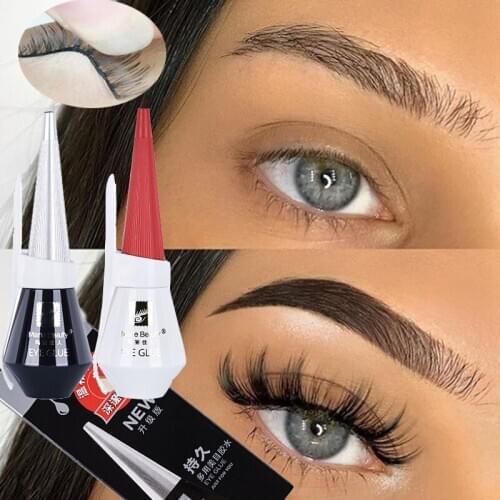 5/12ML False Eyelash Glue Thick Transparent/Black Waterproof Quick Dry Long lasting EyeLash Glue Extension Eyelash Makeup Tool