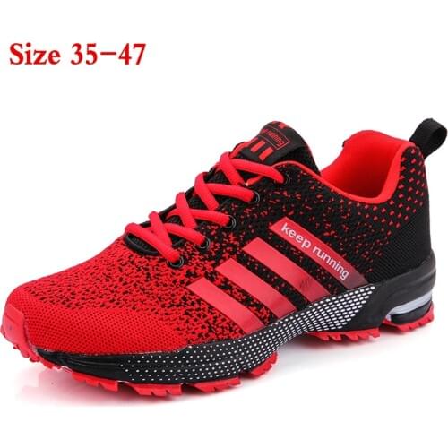 Couple Sneakers Fashion Large Size Outdoor Running Sport Shoes Women Marathon Jogging Footwear Unisex Walking Sneakers Men 5z
