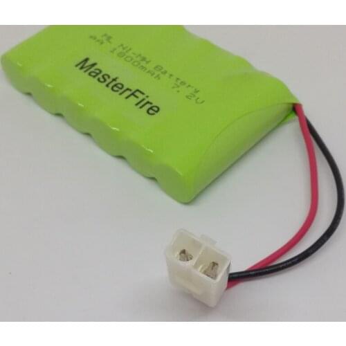 MasterFire 5PACK/LOT Brand New 7.2V AA 1800mAh Ni-Mh Battery Rechargeable NiMH Batteries Pack with plug