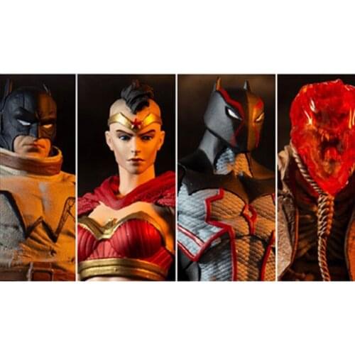 McFarlane DC7 inch The Last Knight on Earth Bane Wonder Woman Batman Bruce Wayne Scarecrow Set Anime Model Action Figure Toy