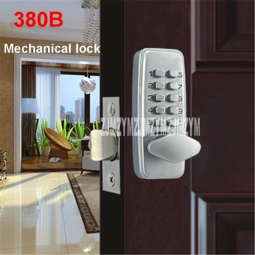 380B mechanical keyless digital keypad code locker Home entrance safety lock stainless steel Material 35-50mm door thickness