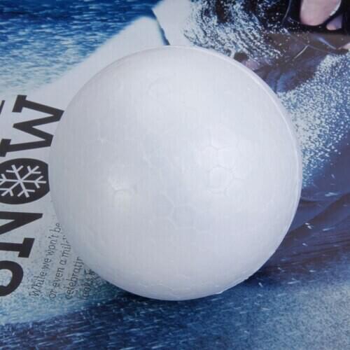 Pack of 10, 8CM Modeling Polystyrene Styrofoam Mini Foam Ball Solid White Craft