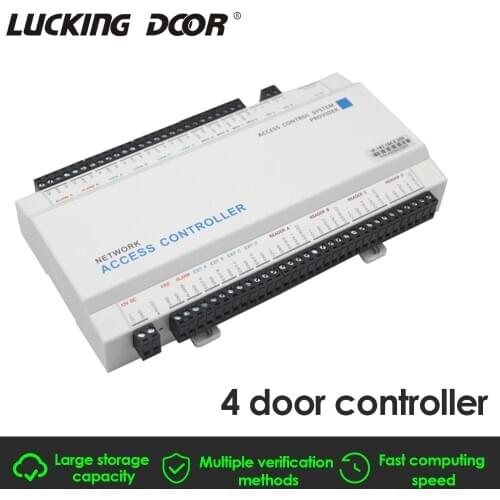 1/2/4 Door Network Access Control Panel Board With Software Wiegand Communication Protocol TCP/IP Board