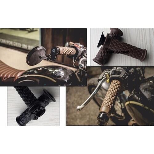 Handlebar 7/8'' Hand GripW Bar End Triumph Bonneville/T100/SE/Scrambler/Thruxton