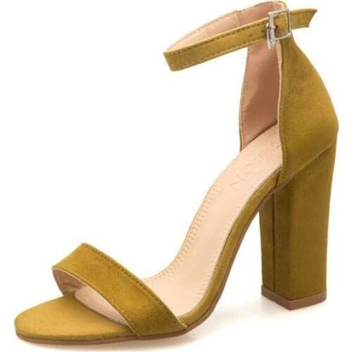 Women Sandals Ankle Strap Summer Shoes Woman High Heels Sandals Plus Size 43 Chaussures Femme Open Toe Women Summer Sandals