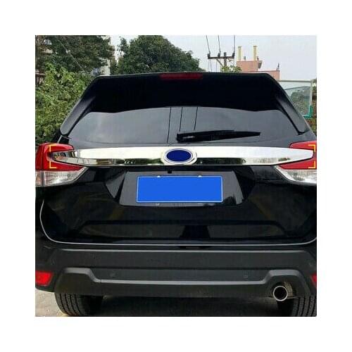 Steel Chrome Rear Door Trunk Lid Cover Trim 1pcs for Subaru Forester 2019