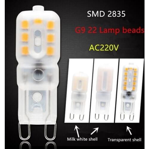LED G9 Lamp AC220V SMD 2835 LED 14/22 1.5W 2.5W G9 Chandelier Light Light Bulb Energy Saving 5pcs 10pcs 20pcs 100 pcs