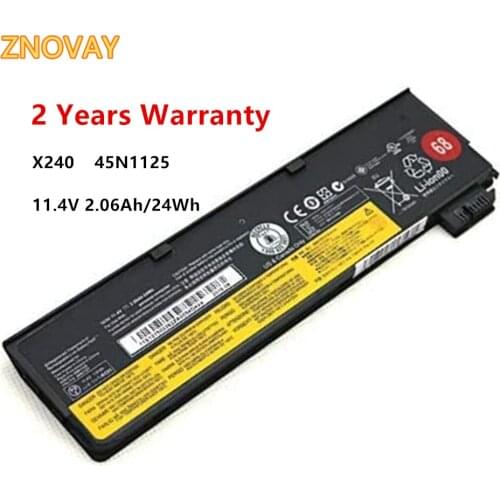 ZNOVAY 11.4V 2.06Ah 24Wh 45N1125 45N1126 45N1127 External Laptop Battery fit for Lenovo T440 T440S X240 45N1128 45N1129 Notebook