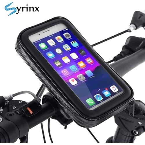 Waterproof Bicycle Phone Holder Bag Case Universal Motorcycle Handlebar Bracket Stand For Iphone X 11 Case For Phone Bike Holder