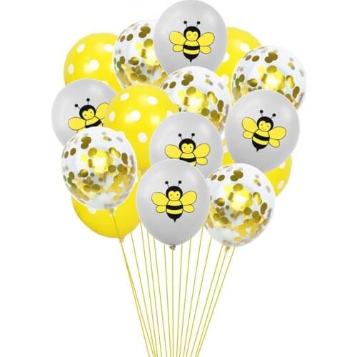 Wasp Bee Theme Party DIY Supplies Kids Birthday Party Decorations Sticker Balloon Disposable Tableware Supply