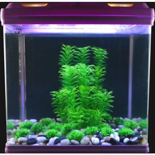 10PCs Fish Tank Decoration Simulation Aquatic Plants Plastic Plant Aquarium Set Lawn Landscaping Decoration Fake Aquatic Plants