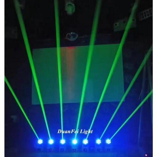 10pcs party lights disco mini green laser led moving head rgbw stage laser wash led moving heads for dj disco ktv
