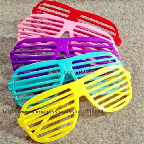 200pcs/lot # Full Shutter Glasses Glass Club Dance Party Wedding Favors Gift Colors Hip Hop Fashion