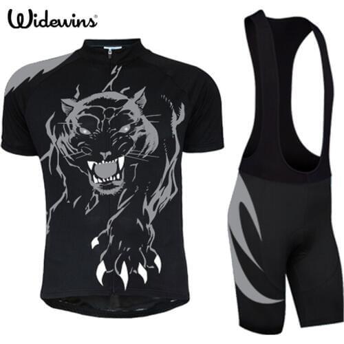 2017 Team outdoor sport ropa ciclismo clothes Jersey cycling clothing mtb bike bicycle jersey quick dry Black ferocious wolf7084