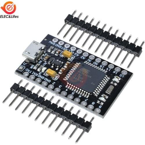 4 Channels ATmega32U4 3.3V 8MHz Module Pro Micro USB Controller Board For Arduino Nano With Bootloader ATMEGA32U4-AU