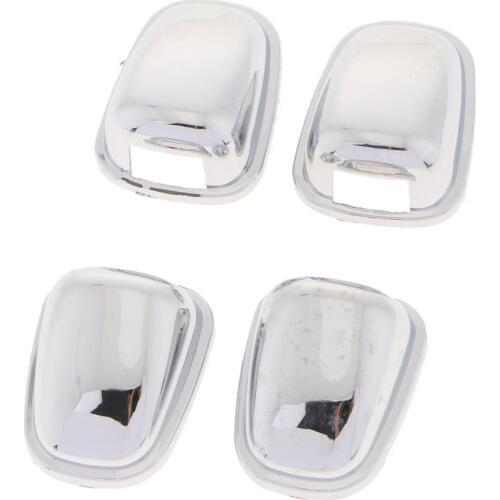 4 Pieces Front Windshield Washer Wiper Spray Nozzle Cover Trim (Silver) High Quality Guaranteed For EcoSport