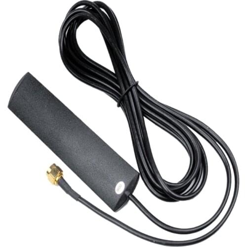 4G GSM Antenna 700-2600MHz Glued Strip Patch SMA Male Connector Aerial 3-Meter Length Adhesive Cable for Car Vehicle