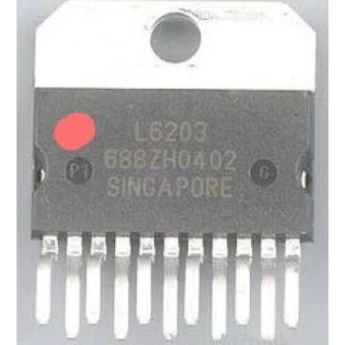 Free shipping 10PCS/LOT L6203 ZIP-11 IC DRIVER FULL BRIDGE MULTIWAT 5A 12 V 48 V NEW