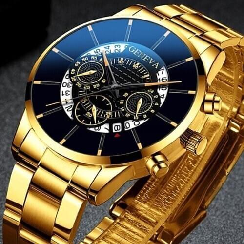 2019 Hot New Top Brand Casual Stainless Steel Fashion Quartz Gold Watch Mens Watches Luxury Waterproof Clock Relogio Masculino