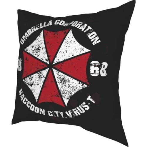 Umbrella Corporation Pillowcase Soft Fabric Cushion Cover Decorations Throw Pillow Case Cover Home Zippered 18