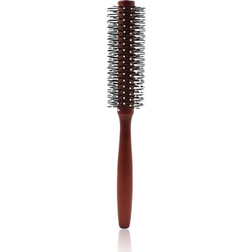 Wooden Handle Round Hair Brush Hair Scalp Massage Brush Hair Styling Brush Salon Barber Hairdressing Tools Wood Round Comb