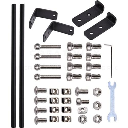 3D Printer Parts Supporting Pull Rod Kit Aluminum Alloy Tie Rod Set Compatible with Creality Ender-3/Ender-3S/Ender-3 Pro