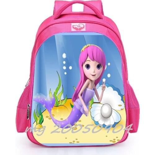Little Mermaid Children School Bags Orthopedic Backpack Kids School Boys Girls Mochila Infantil Catoon Bag