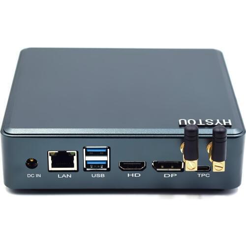 Hystou Newest 8th Gen Core i7 8145U 8265U 8565U M.2 SSD Type-c HD 2.0 DP 4K Cooling-Fan computer Pentium Gold 5405U wifi