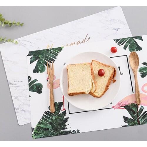 Creative Waterproof Heatproof Non-slip Mats Table Accessory Gadgets Japan Style Cartoon Cup Fork Knife Dish Placemat U3