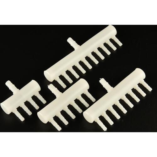 Hot 1PC 4mm Fish Tank Plastic Air Flow Divider Oxygen Splitter Lever Valve For Aquarium Pond Air Pump Connector 4 6 8 10 Way