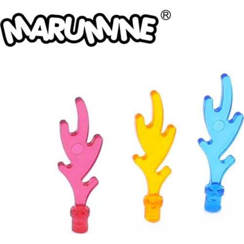 Marumien Wave Rounded With Base Rim Castle Dragon Flame Seaweed Water Assembles Particles 6126 MOC Bricks Building Blocks Parts