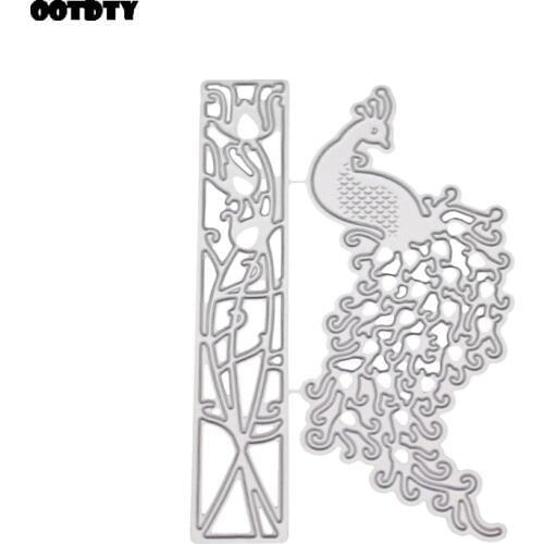 Peacock Metal Cutting Dies Stencil DIY Scrapbooking Album Stamp Paper Card Embossing Craft Decor New for 2020