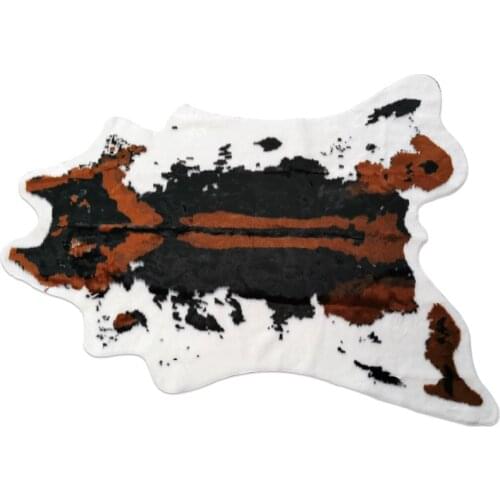 Cow Style Carpets For Living Room Bedroom Kid Room Rugs Home Carpet Floor Door Mat Decor Imitation leather Fashion Area Rugs Mat