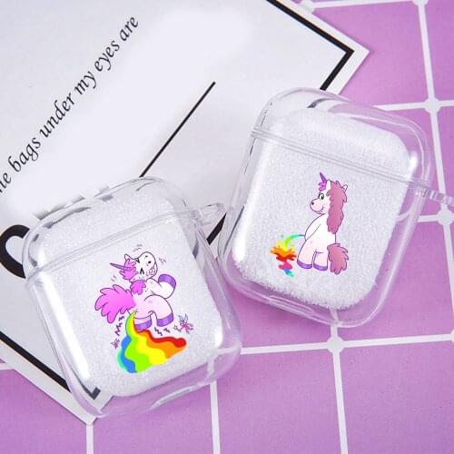 Cute Cartoon Hippo Unicorn Horse Soft Silicone Case For Airpods Pro 2 1 Bluetooth Wireless Earphone Cover Charging Box Bag
