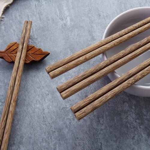 Solid wood chopsticks set, wooden tableware, fastzi boxed kitchen, 10 pairs of chicken wings, wooden chopsticks