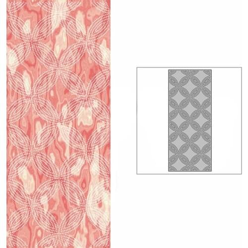 New Slim Connected Circle Background Plate Craft Embossing Mold 2021 Metal Cutting Dies for DIY Scrapbooking Album Card Making