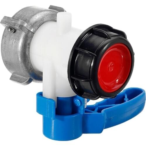 IBC Tank Adapter 1000L DN50 62/75Mm Liter 62Mm To Export Male 2 Inch Butterfly Valve Switch Accessories Tools Gardening Tools