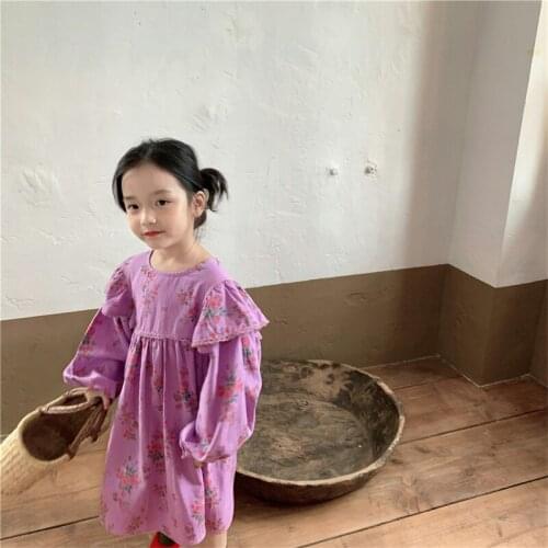 Girl Dress Kids Baby Gown 2021 Classic Spring Autumn Toddler Formal Party Outfits Sport Teenagers Dresses Cotton Children Clothi