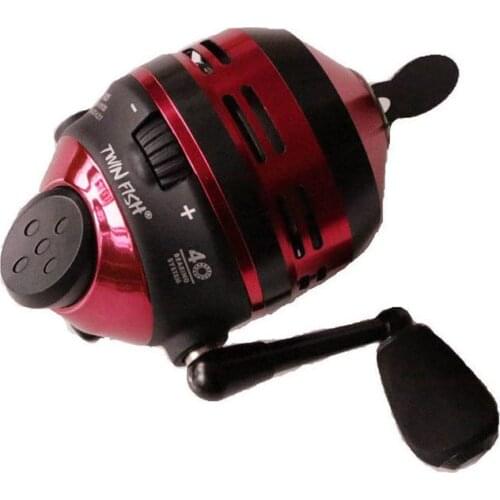 TR25 Slingshot Fishing Reel Shooting Fish 3+1 BB Metal Closed Wheel Outdoor Catapult Hunting with Wrist guard 5#PE line 40M