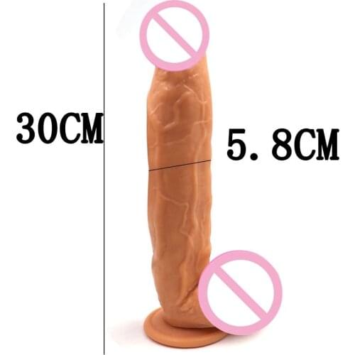 Sex Products 12inch 30CM Huge Dildo With Strong Suction Cup Realistic Big Dildo Penis Female Masturbator Sex Shop Adult Sex toys