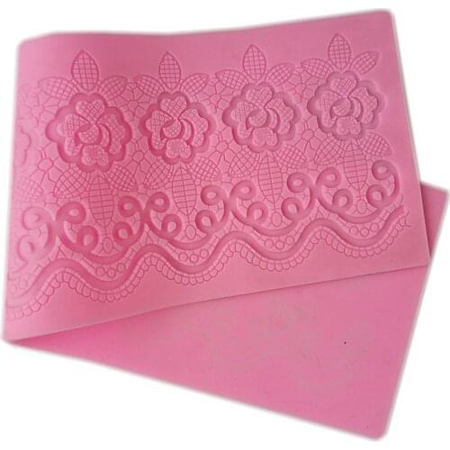 LanLan Lace Silicone Mold Sugar Craft Fondant Mould Mat Cake Decorating Baking Tool for Homen Kitchen Use Bakery-25