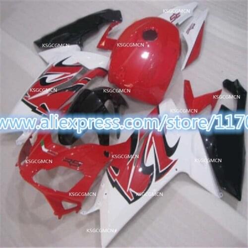 Body Injection For Aprilia red RS125 06-11 06 07 08 09 10 11 RS125 2006 2008 2009 2010 2011 white colour black